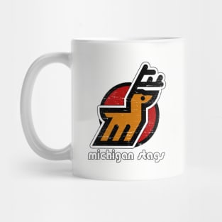 Defunct Michigan Stags Hockey Mug